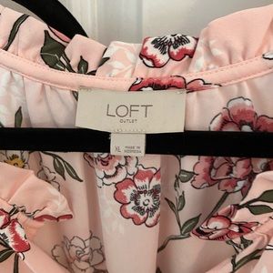 Pink floral loft dress